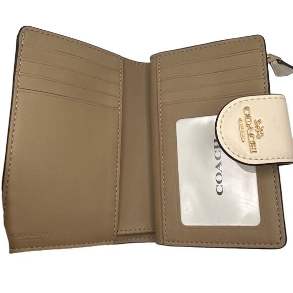 COACH Medium Corner Zip Wallet with Ornament Print - Picture 5 of 9